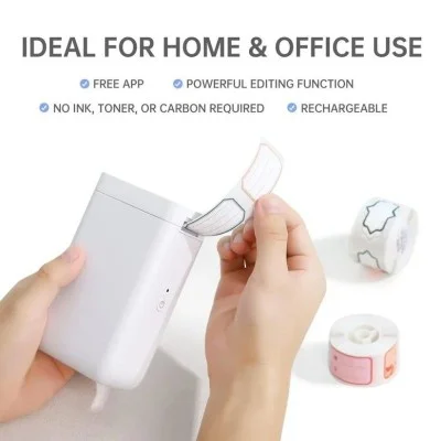 NIIMBOT D101 Thermal Inkless Mobile Printer with Roll - White